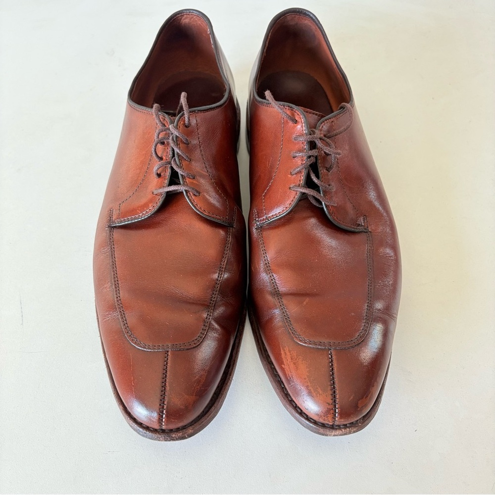 Allen Edmonds Delray Brown Leather Split Toe Derby Dress Shoes Men’s Size 11.5 D